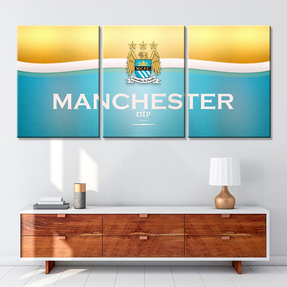 Soccer Canvas Wall Art - FB5021 - Manchester City F.C - MCFC