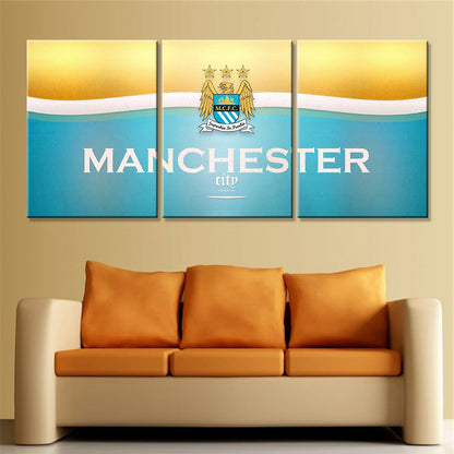Soccer Canvas Wall Art - FB5021 - Manchester City F.C - MCFC