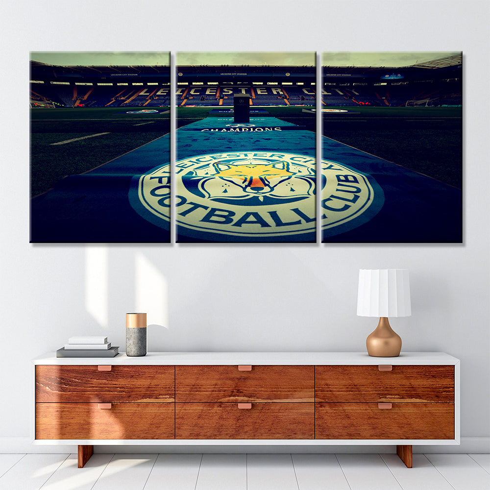 Soccer Canvas Wall Art - FB5024 - Leicester City Champions League