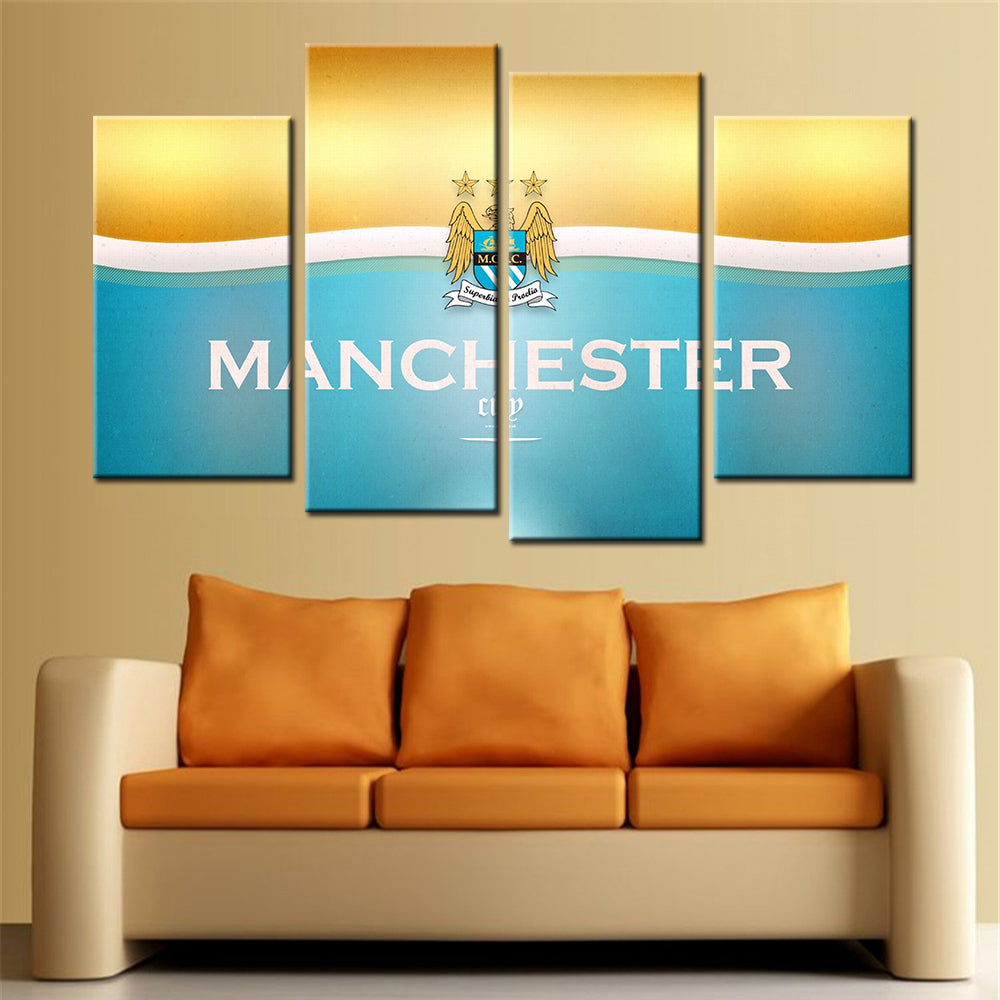 Soccer Canvas Wall Art - FB5021 - Manchester City F.C - MCFC