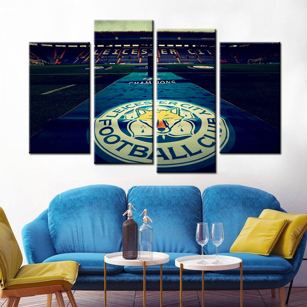 Soccer Canvas Wall Art - FB5024 - Leicester City Champions League