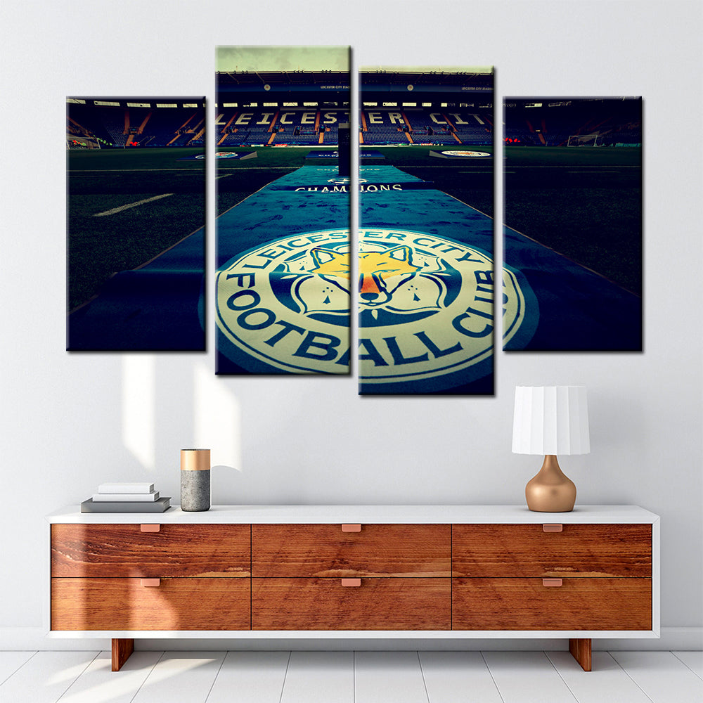 Soccer Canvas Wall Art - FB5024 - Leicester City Champions League