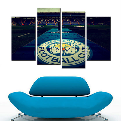 Soccer Canvas Wall Art - FB5024 - Leicester City Champions League