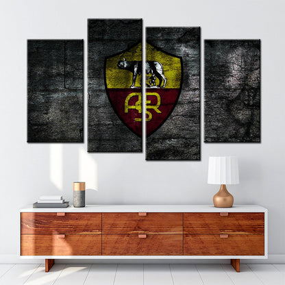 Soccer Canvas Wall Art - FB5026 - Serie A - AS Roma - ASM