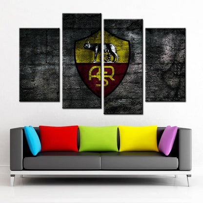 Soccer Canvas Wall Art - FB5026 - Serie A - AS Roma - ASM