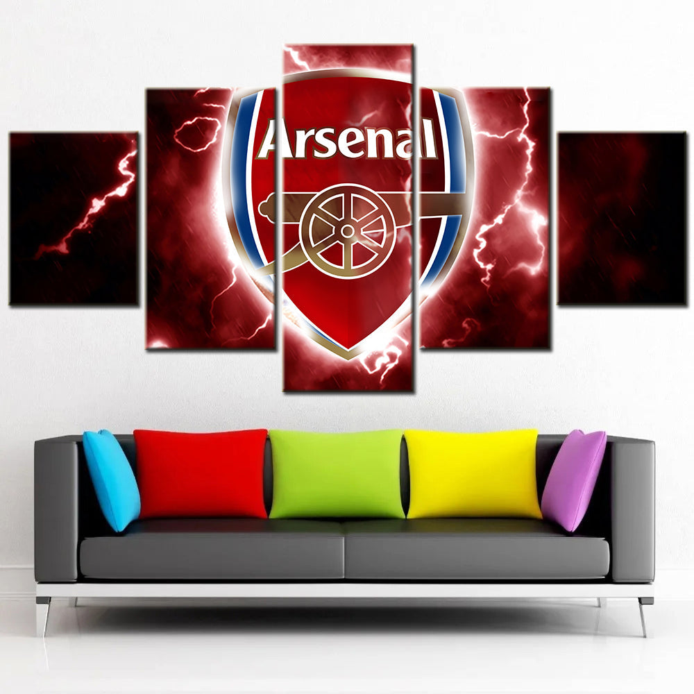 Soccer Canvas Wall Art - FB5010 - Arsenal FC Logo Red