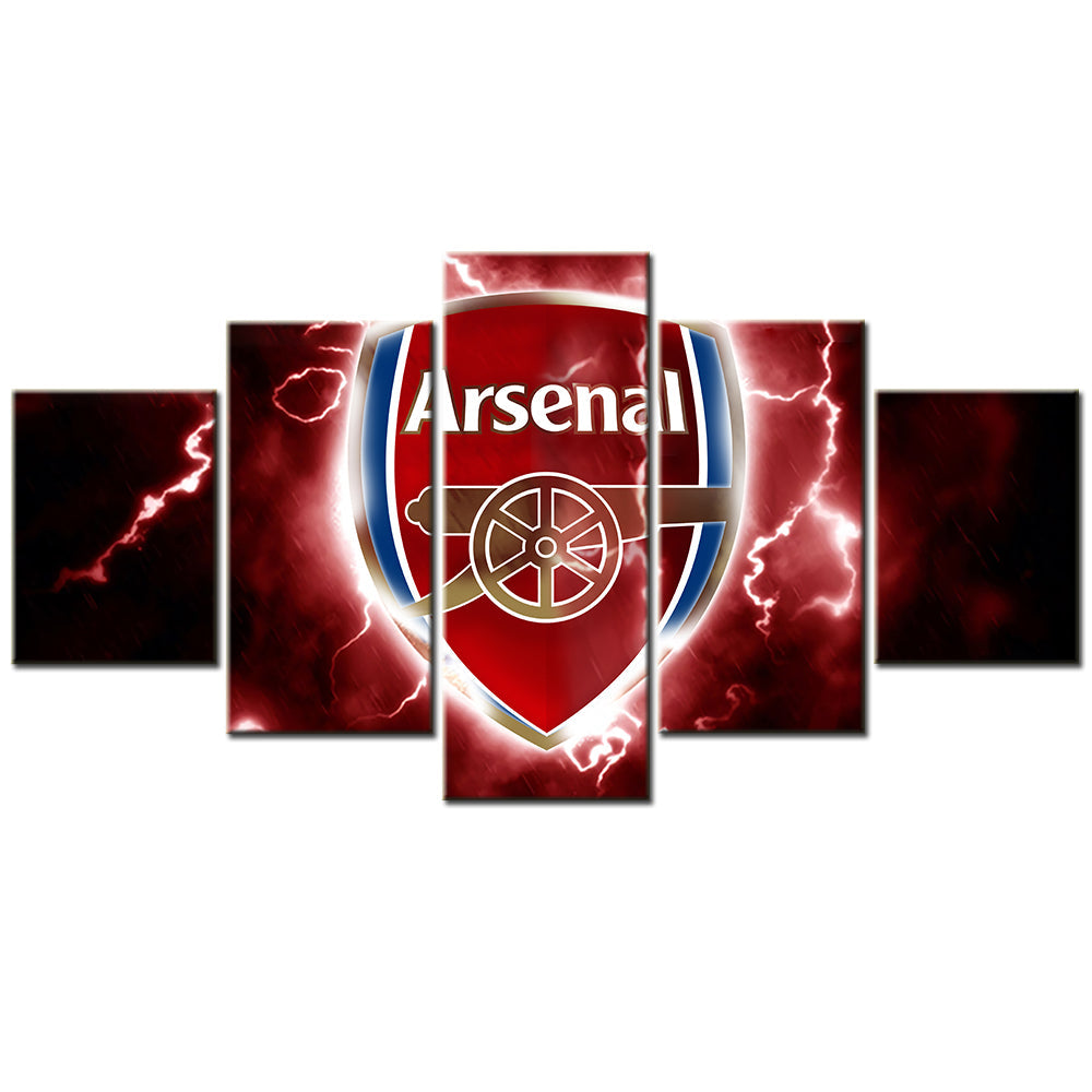 Soccer Canvas Wall Art - FB5010 - Arsenal FC Logo Red