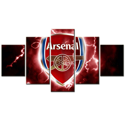 Soccer Canvas Wall Art - FB5010 - Arsenal FC Logo Red