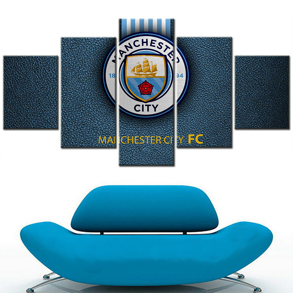 Soccer Canvas Wall Art - FB5012 - Manchester City F.C