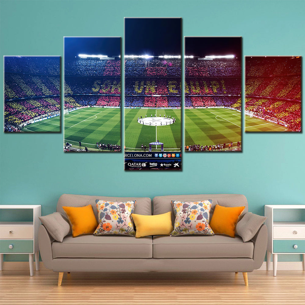 Soccer Canvas Wall Art - FB5016 - Barcelona Soccer Stadium