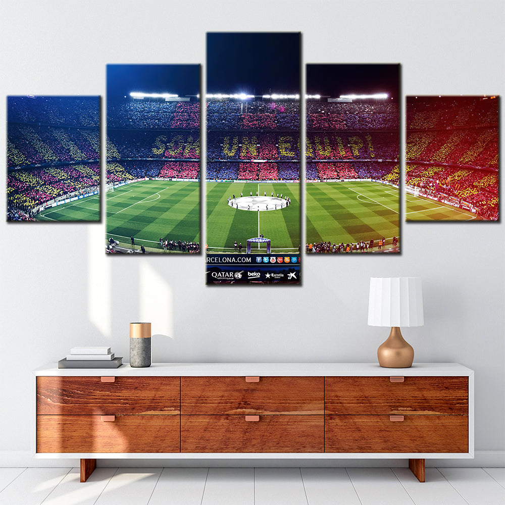 Soccer Canvas Wall Art - FB5016 - Barcelona Soccer Stadium