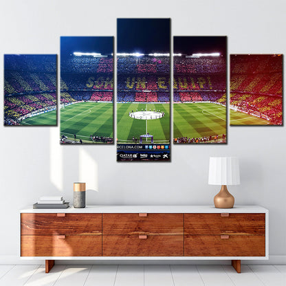 Soccer Canvas Wall Art - FB5016 - Barcelona Soccer Stadium