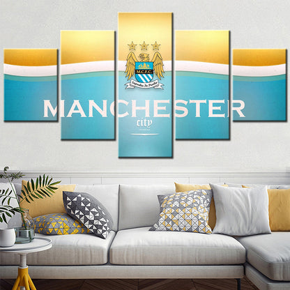 Soccer Canvas Wall Art - FB5021 - Manchester City F.C - MCFC