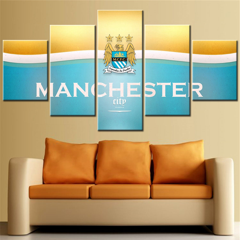 Soccer Canvas Wall Art - FB5021 - Manchester City F.C - MCFC