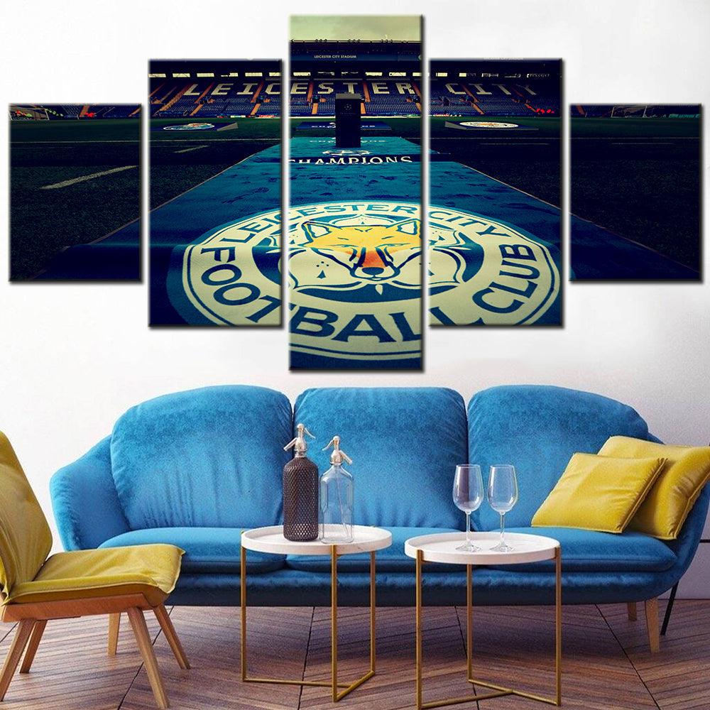 Soccer Canvas Wall Art - FB5024 - Leicester City Champions League