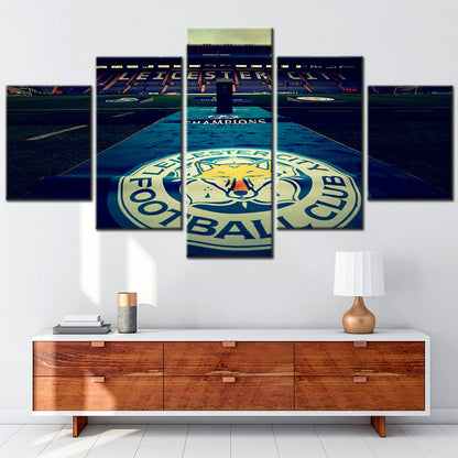 Soccer Canvas Wall Art - FB5024 - Leicester City Champions League