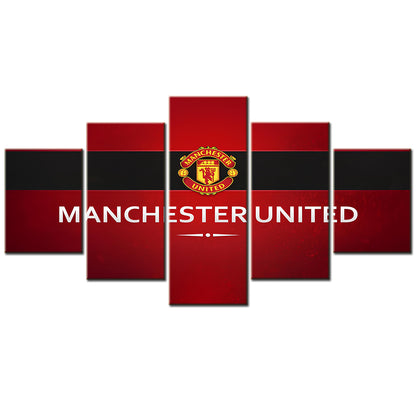 Football - 5 Pieces Wall Art - FB5004 - Manchester United F.C - Football Poster - Football Canvas