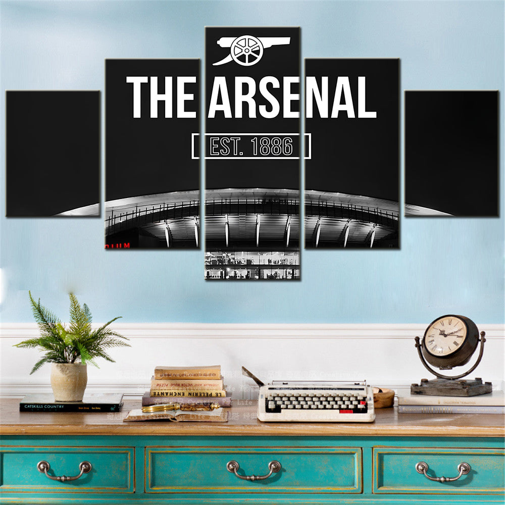 Football - 5 Pieces Wall Art - FB5002 - The Arsenal Football Club - EST.1886 - Football Poster - Football Canvas