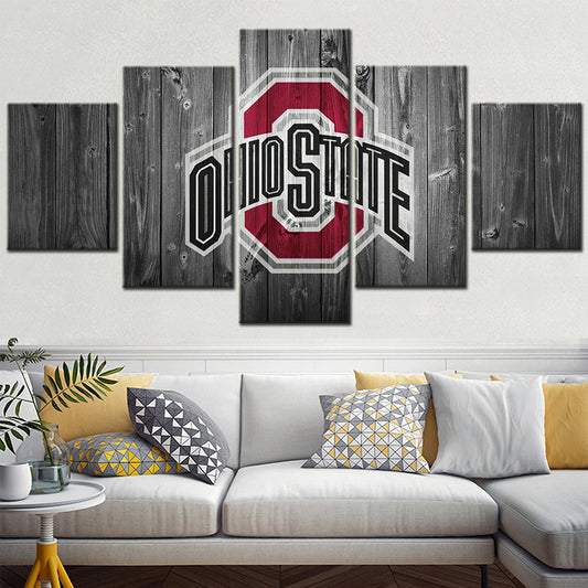 Football Team - 5 Pieces Wall Art - FT5002 - Ohio State Buckeyes Football - Football Team Poster - Football Team Canvas