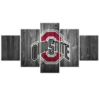 Football Team - 5 Pieces Wall Art - FT5002 - Ohio State Buckeyes Football - Football Team Poster - Football Team Canvas