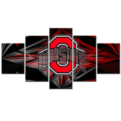 Football Team - 5 Pieces Wall Art - FT5003 - Ohio State Buckeyes Football - Football Team Poster - Football Team Canvas