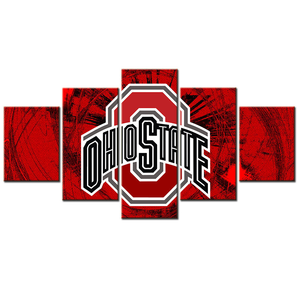American Football Canvas Wall Art - FT5004 - Ohio State Buckeyes Football