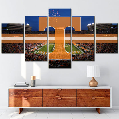 American Football Canvas Wall Art- FT5006 - Tennessee Volunteers Football Stadium