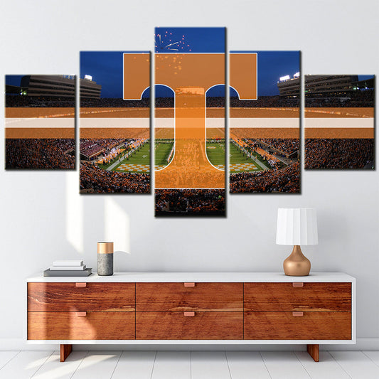 American Football Canvas Wall Art- FT5006 - Tennessee Volunteers Football Stadium