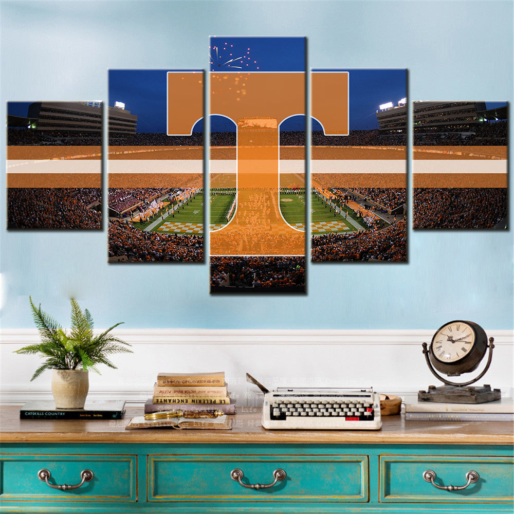 American Football Canvas Wall Art- FT5006 - Tennessee Volunteers Football Stadium