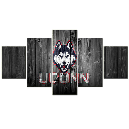 American Football Canvas Wall Art - FT5008 - UCONN University Of Connecticut