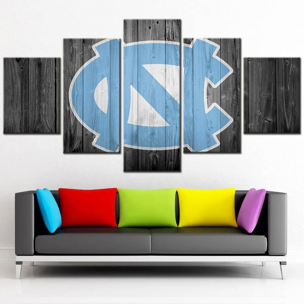American Football Canvas Wall Art - FT5014 - University Of North Carolina