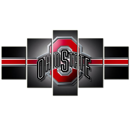 Football Team - 5 Pieces Wall Art - FT5015 - Ohio State Buckeyes Football - Football Team Poster - Football Team Canvas