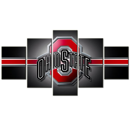 American Football Canvas Wall Art - FT5015 - Ohio State Buckeyes Football