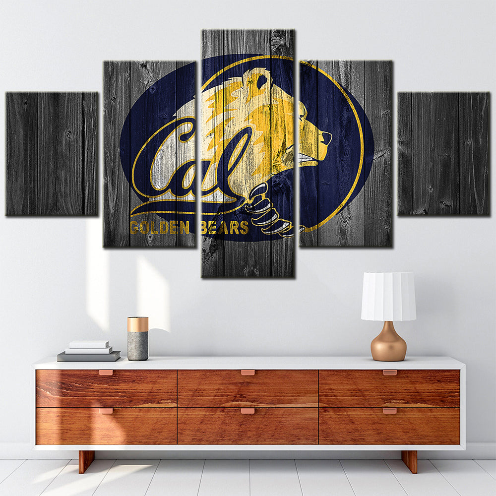 American Football Canvas Wall Art - FT5017 - California Golden Bears College Sports