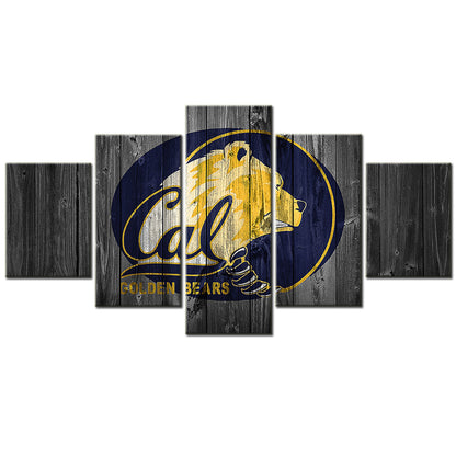 American Football Canvas Wall Art - FT5017 - California Golden Bears College Sports
