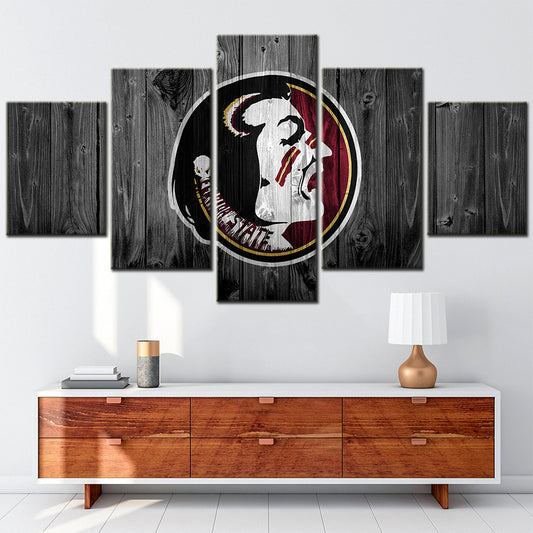 Football Team - 5 Pieces Wall Art - FT5019 - Florida State Seminoles Football - Football Team Poster - Football Team Canvas