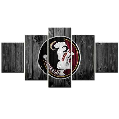 Football Team - 5 Pieces Wall Art - FT5019 - Florida State Seminoles Football - Football Team Poster - Football Team Canvas