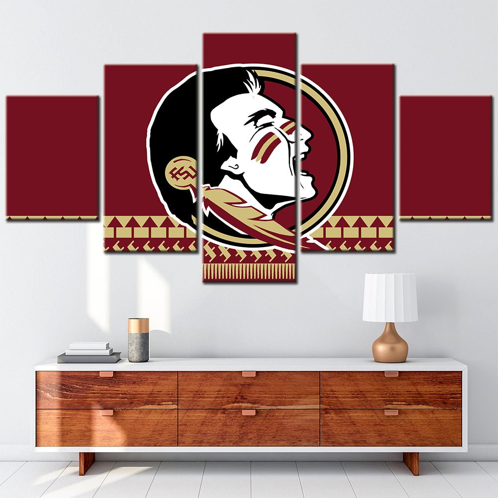 Football Team - 5 Pieces Wall Art - FT5020 - Florida State Seminoles Football - Football Team Poster - Football Team Canvas