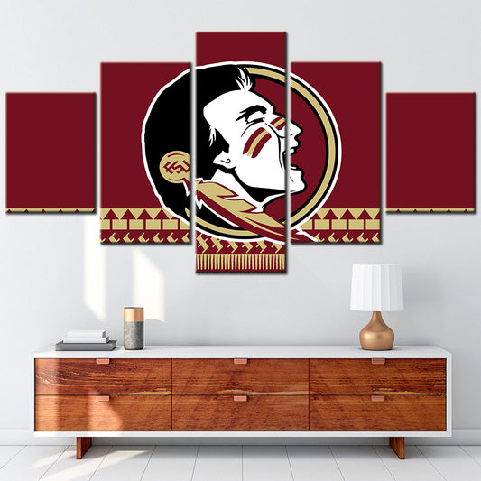 Football Team - 5 Pieces Wall Art - FT5020 - Florida State Seminoles Football - Football Team Poster - Football Team Canvas