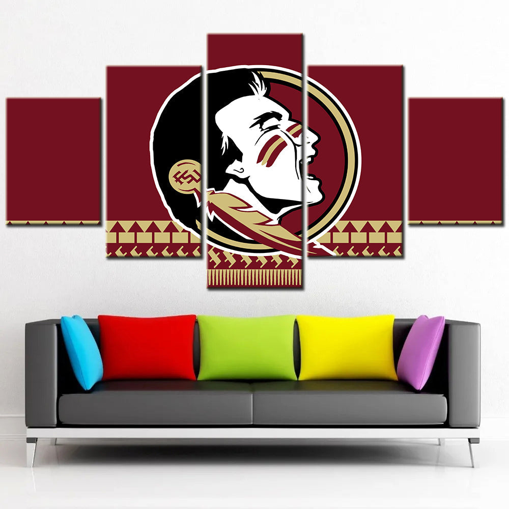 American Football Canvas Wall Art - FT5020 - Florida State Seminoles Football