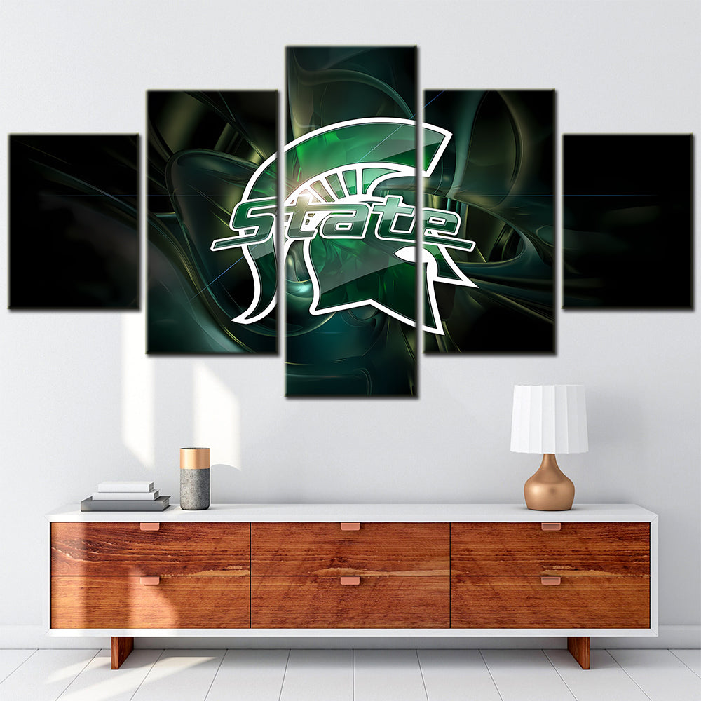 American Football Canvas Wall Art - FT5022 - Michigan State Spartans College Football
