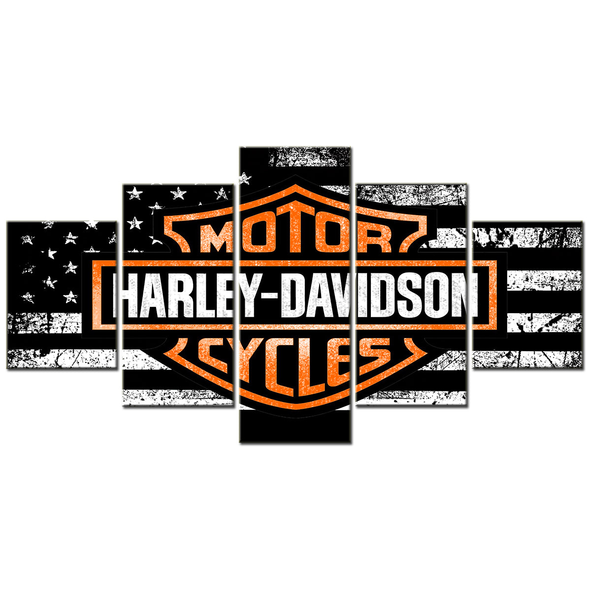 Harley Davidson - 5 Pieces Wall Art - HD5001 - Harley Davidson American - Harley Davidson Poster - Harley Davidson Canvas