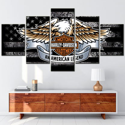 Harley Davidson - 5 Pieces Wall Art - HD5004 - Motor Harley Davidson Clothes An American Legend - Harley Davidson Poster - Harley Davidson Canvas