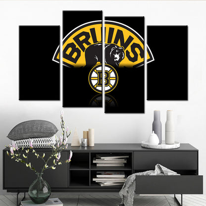Hockey Wall Art - HK5006 - Boston Bruins - Ice Hockey Team - Hockey Poster - Hockey Canvas