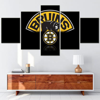 Hockey Wall Art - HK5006 - Boston Bruins - Ice Hockey Team - Hockey Poster - Hockey Canvas