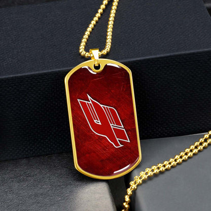 Hockey Dog Tag Necklace - HKD014 - Avangard Omsk - Military Ball Chain