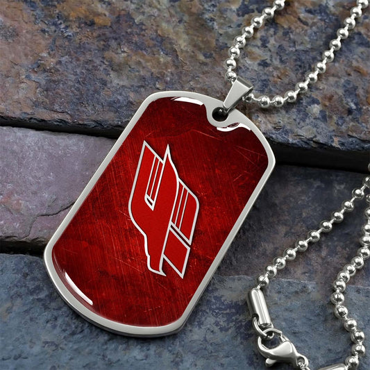 Hockey Dog Tag Necklace - HKD014 - Avangard Omsk - Military Ball Chain