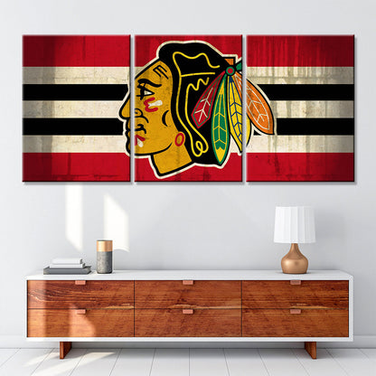 Hockey Canvas Wall Art - IH5012 - Chicago Blackhawks