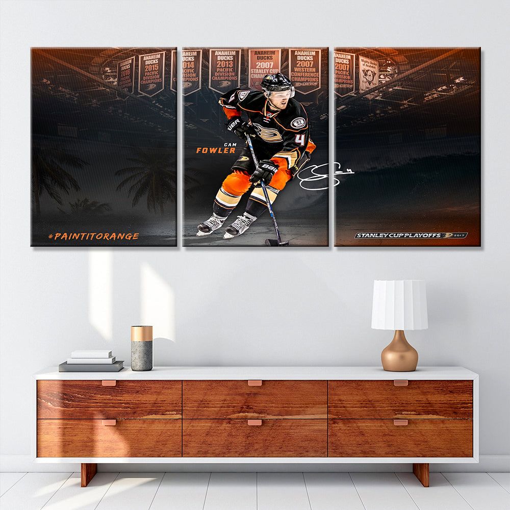 Hockey Canvas Wall Art - IH5016 - Anaheim Ducks - Cam Fowler