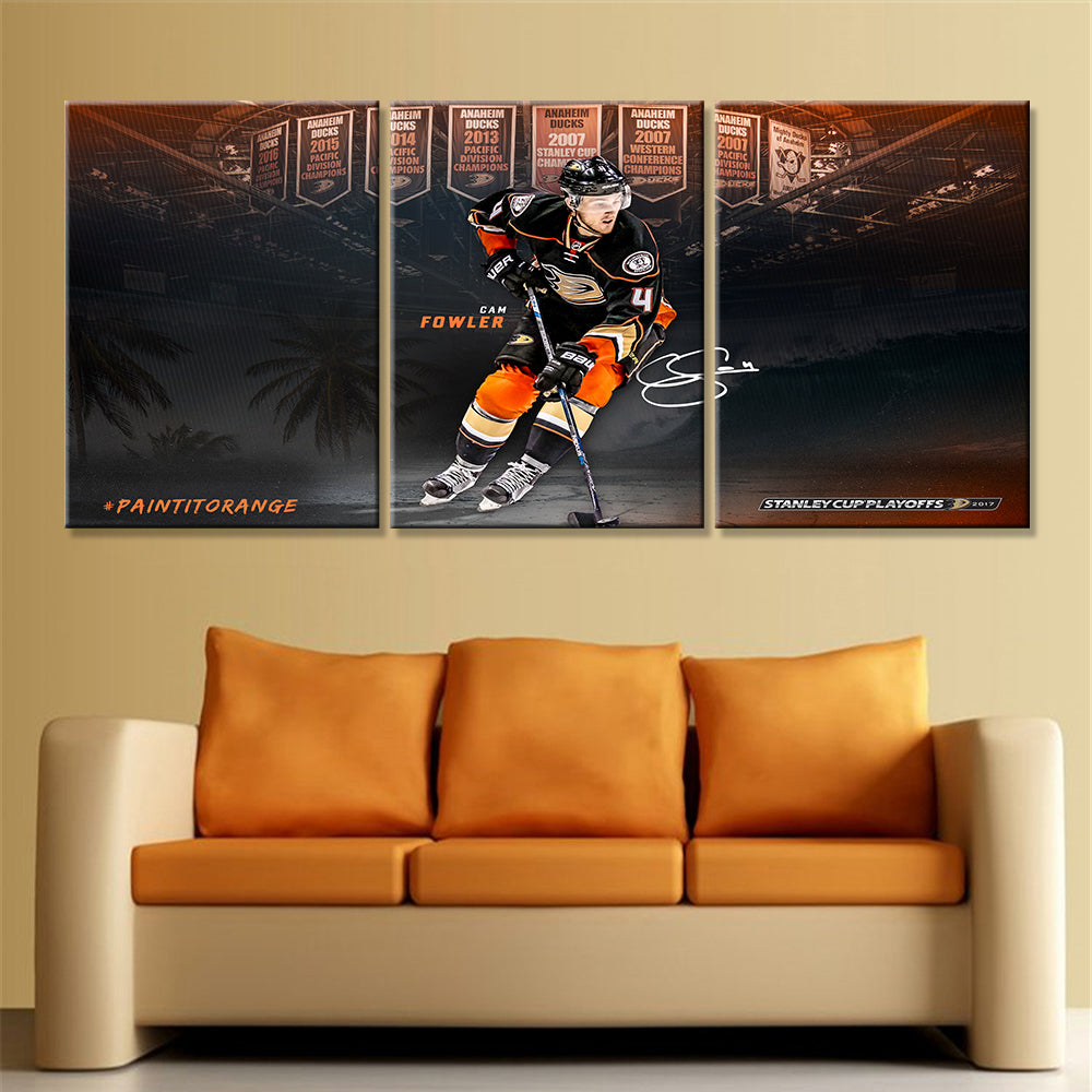 Hockey Canvas Wall Art - IH5016 - Anaheim Ducks - Cam Fowler